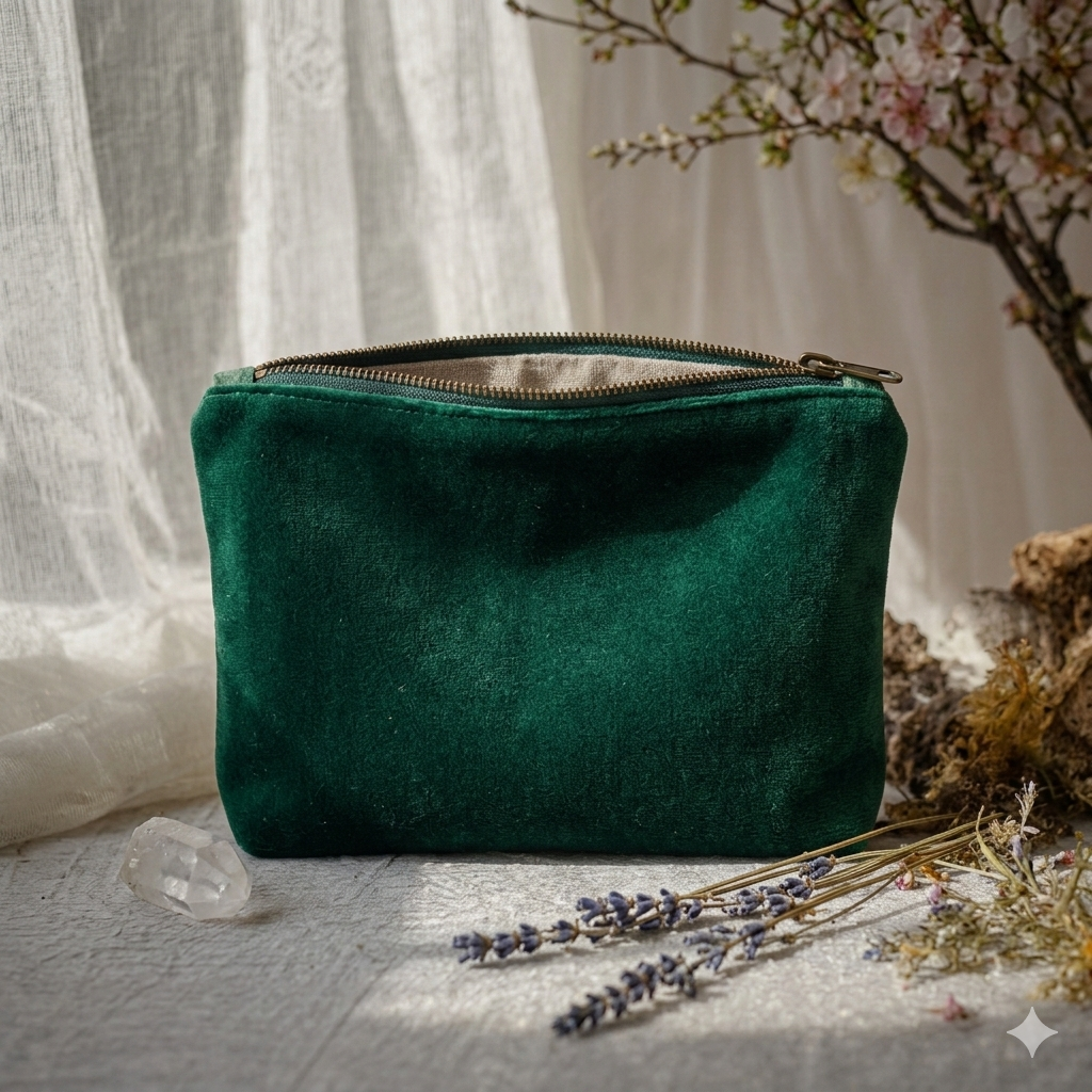Pochette verte a personnaliser